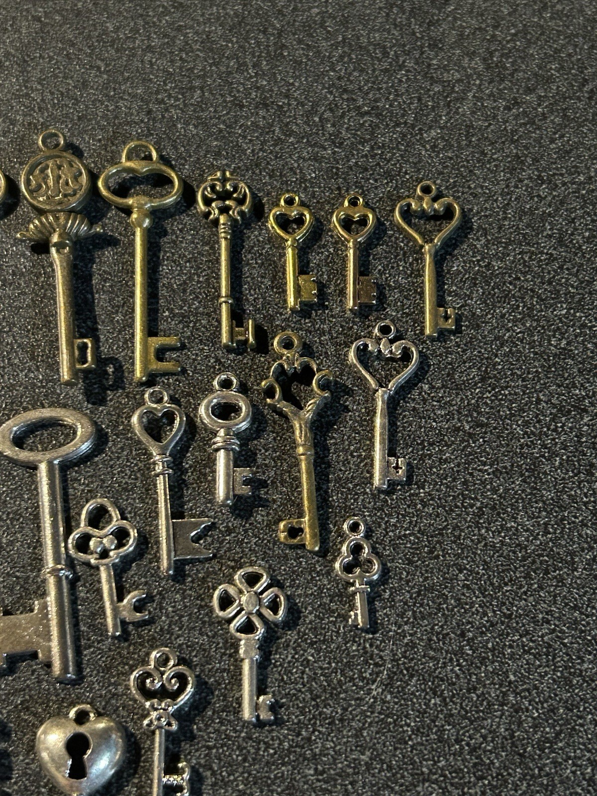 Skeleton Key Lot Whimsical Charm Bundle