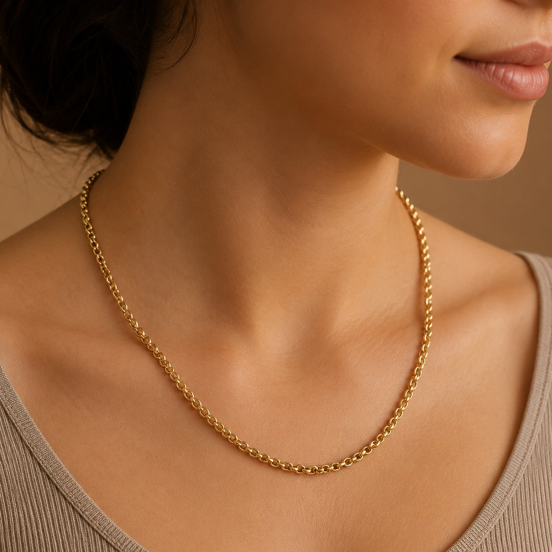 14/20 Gold Filled Rolo Chain Necklace – 2.6mm