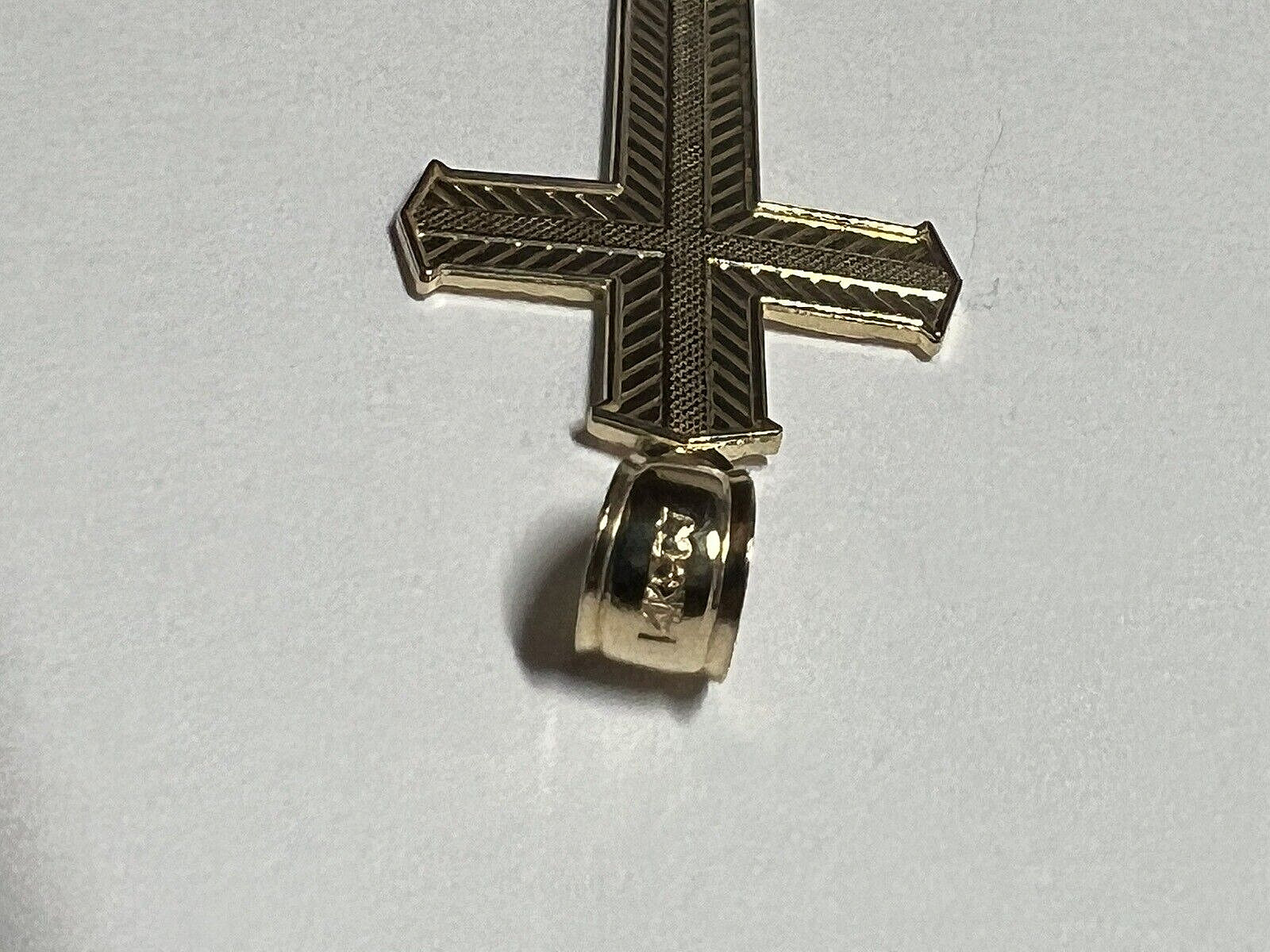New Gold 14k Cross Pendant Charm Yellow Gold (1.6 gr )