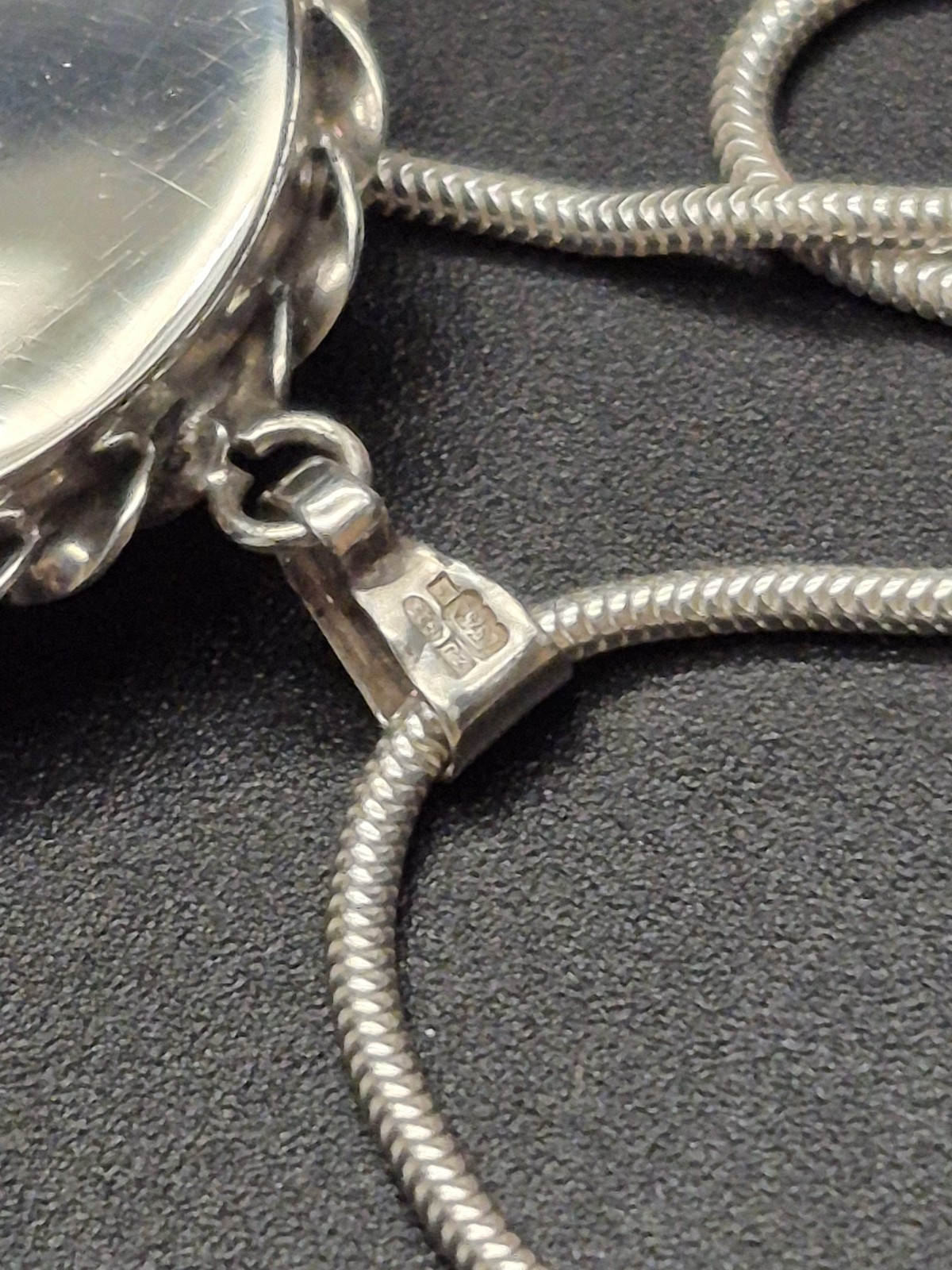 LOCKET – Fully Hallmarked Sterling Silver and Marcasite Double Photo Locket.