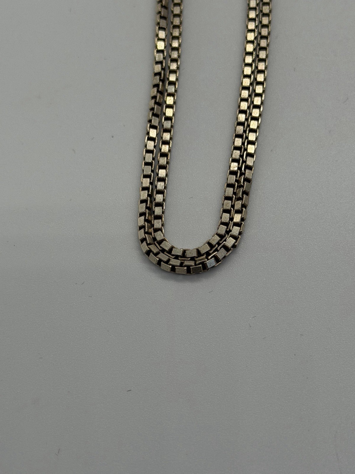 Real Solid 925 Sterling Silver Box Chain 1mm Necklace 30″