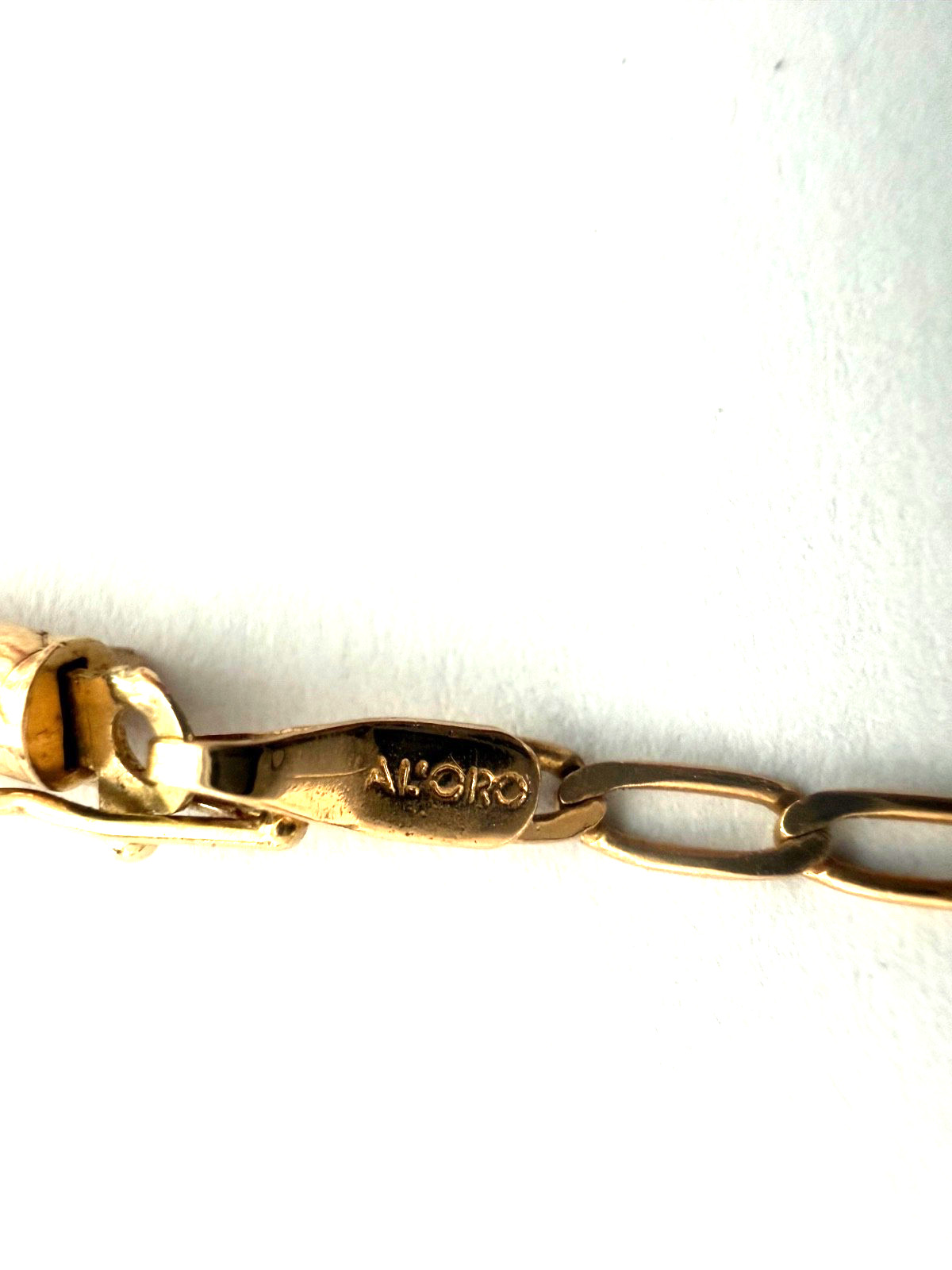 14k Yellow Gold Paper Clip Necklace