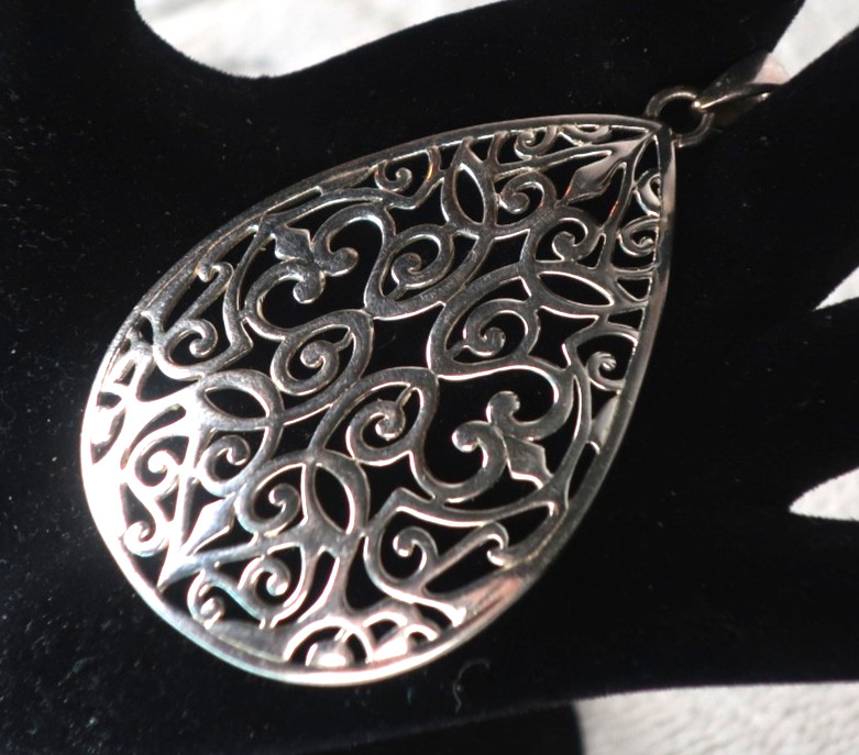 Large Charleston Southern Gates Original Encore Pendant Sterling Silver 60mm