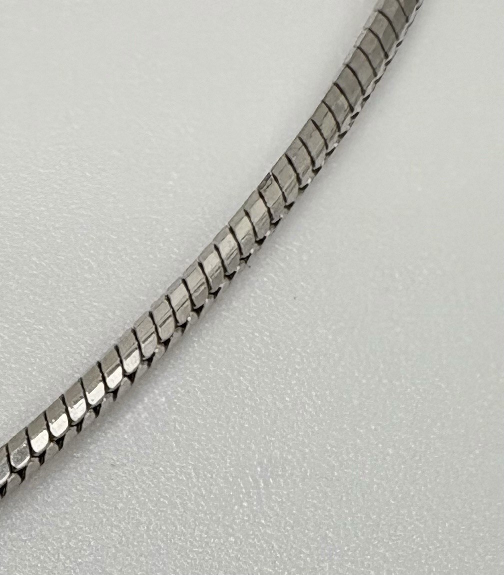 Anklet Sterling Silver Snake Chain 10” Diamond Cut 925 Italy 2.25g Bracelet