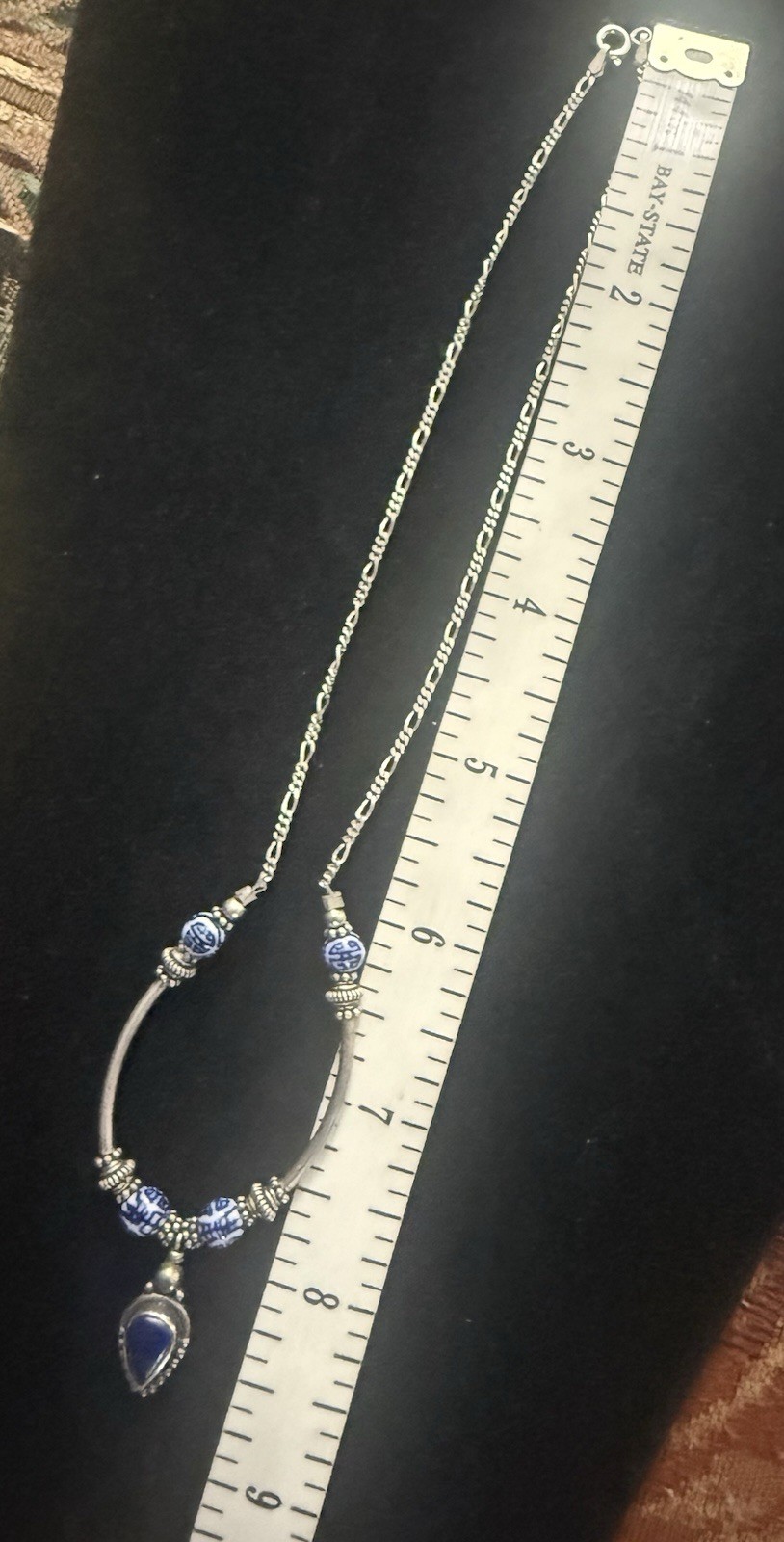 925/ Sterling Silver F.N.A. Vintage Estate Find Necklace