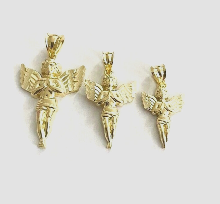 10K Solid Gold Angel Cupid Love Pendant, 10k Solid Gold Angel – G16