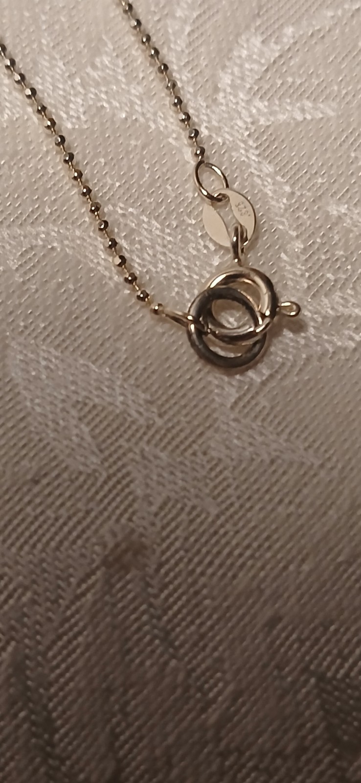 925 Silver Chain, 9.5″, 925 Gold filled Leaf, Charm, Chain, Tiny Dreidel Charm