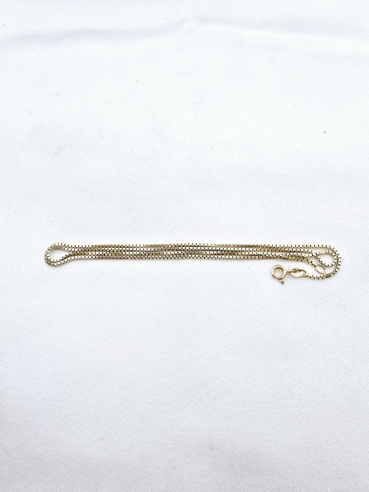 14k Yellow Gold Box Chain 17 In 4.4g 1 mm