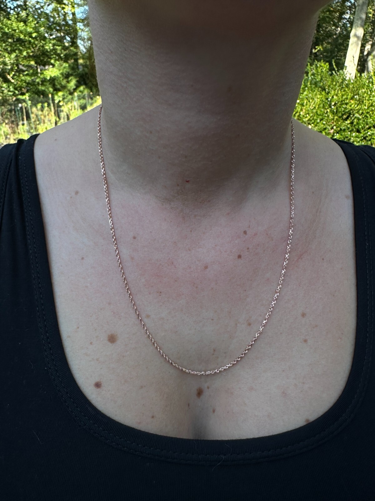 Solid 14k Rose Gold Men’s Women’s Real Rope Chain Necklace 1.5mm-4mm