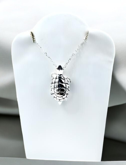 925 Sterling Silver Lightweight Turtle Pendant Necklace Chain Sold Separate 1626