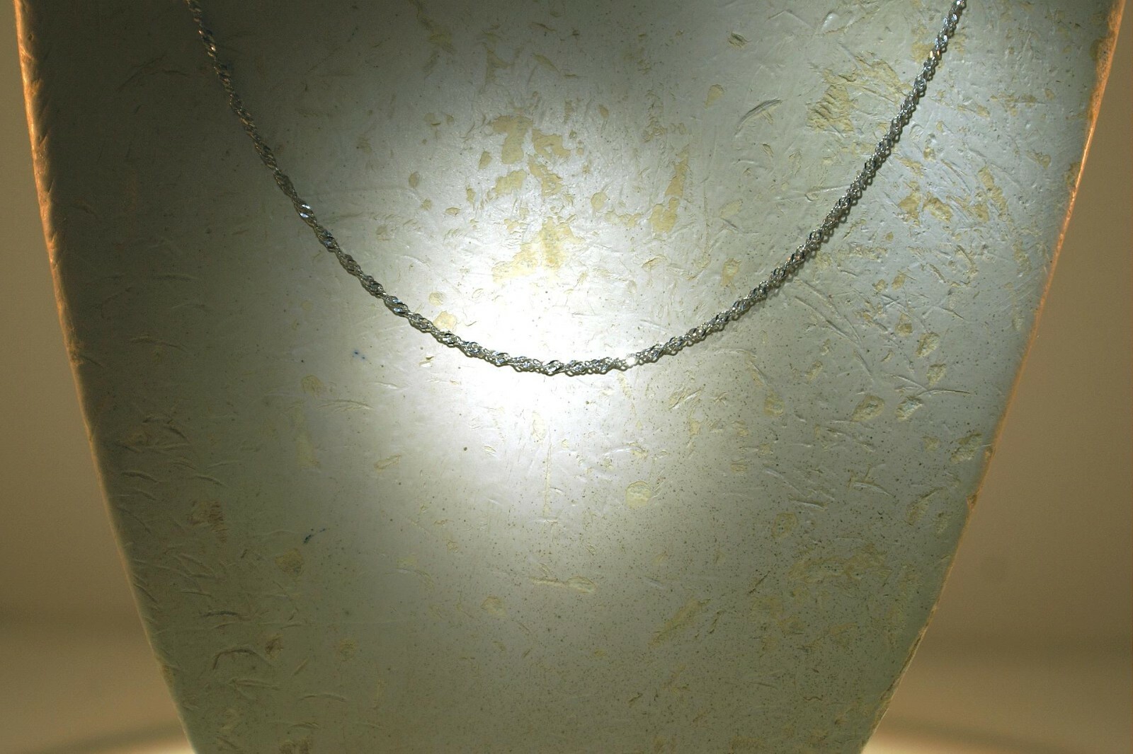 1.5MM SOLID 14K WHITE GOLD DIAMOND CUT SINGAPORE CHAIN NECKLACE 16-24″ 1.7-2.5GR