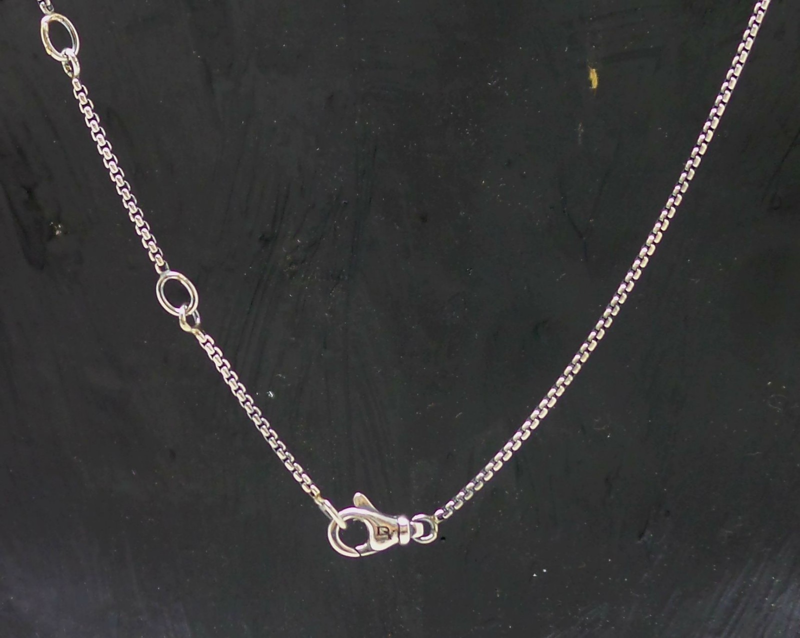 David Yurman Necklace Garnet Red Chatelaine Heart Pendant Sterling Silver Womens