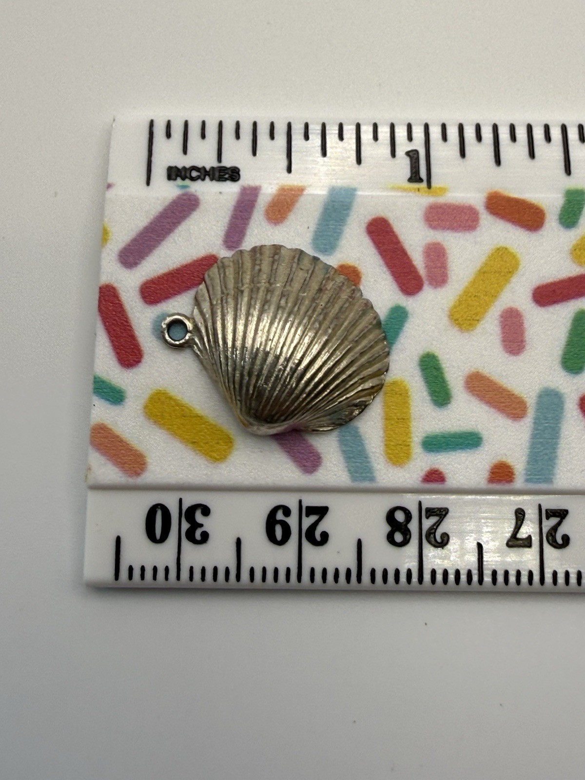 Sterling Silver Clam Beach Ocean Shell Pendant Charm 1.9g