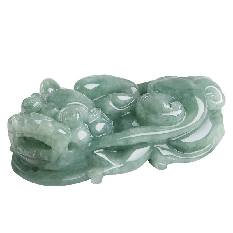 Natural Grade A Jade Jadeite Men Women Wealthy Ruyi Pixiu Pendant