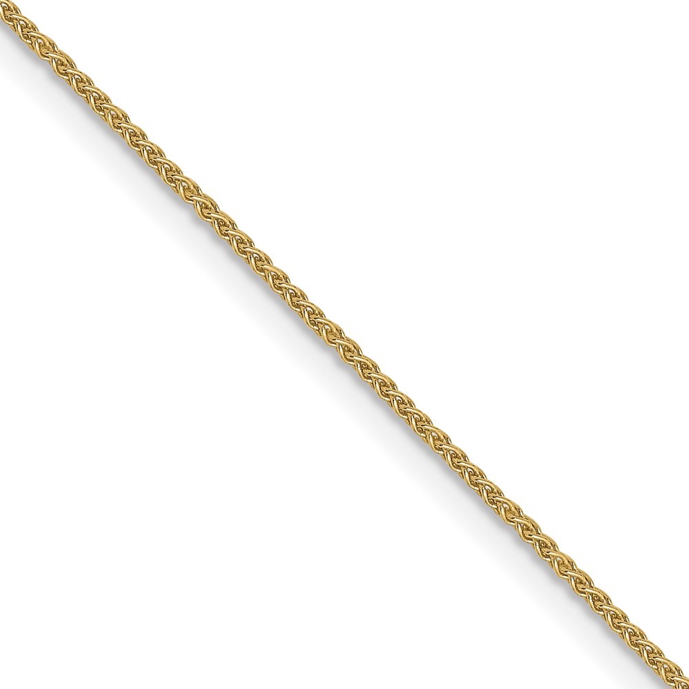 10k Yellow Gold .8mm Spiga Chain Necklace 16″ 1.22gm