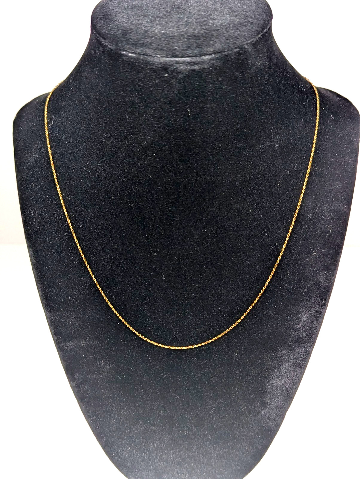 Vintage 10K SOLID Yellow Gold Necklace Chain Jewelry 18″ Gift FREE Shipping