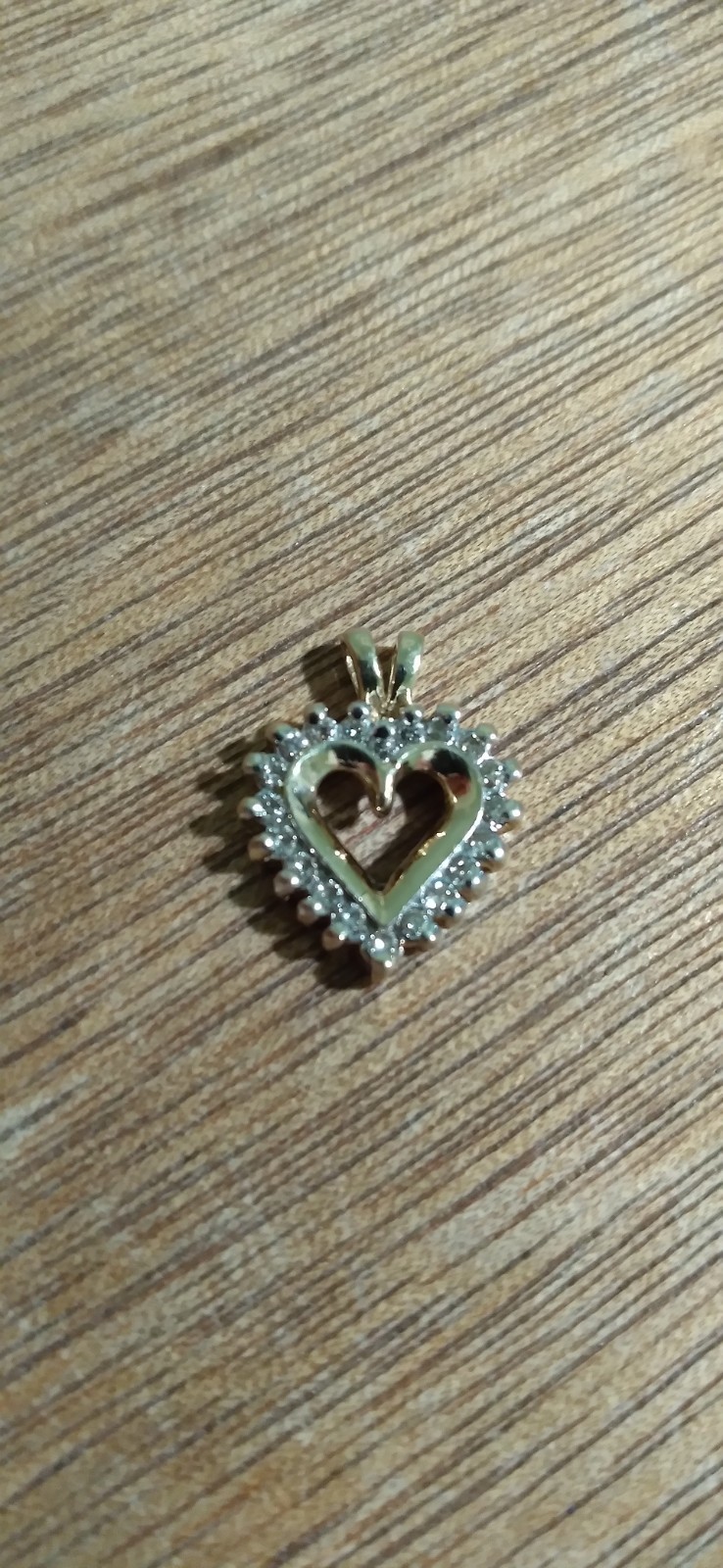 Vintage 10k Yellow Gold 20 Melee Diamond Heart Charm 2 Grams 😘 Sweetheart 😚