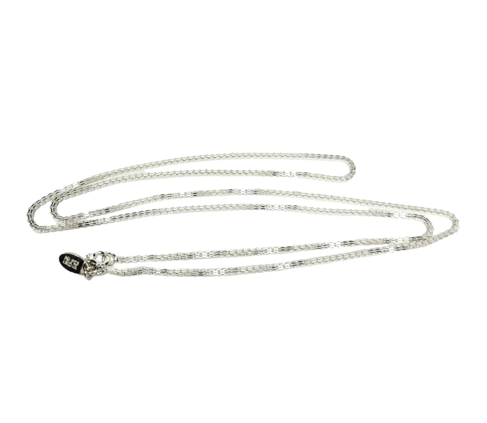 Nicky Butler 24″ Box Chain Necklace New .925 Sterling Silver 5 gr