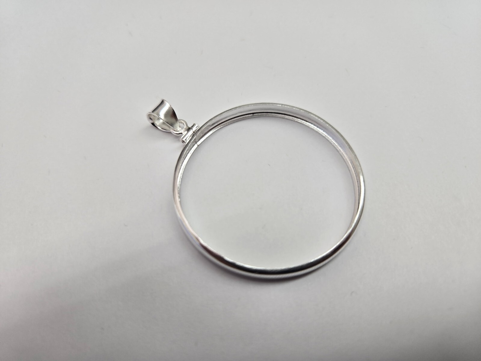 925 Sterling Silver 1 oz Silver Eagle Coin Bezel 40.7mm Screw Top Coin Edge