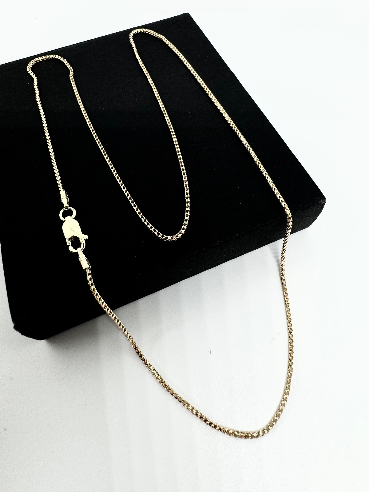 9ct Yellow Gold Solid Franco 1mm 28″ / 70cm Neck Chain (GFR35)