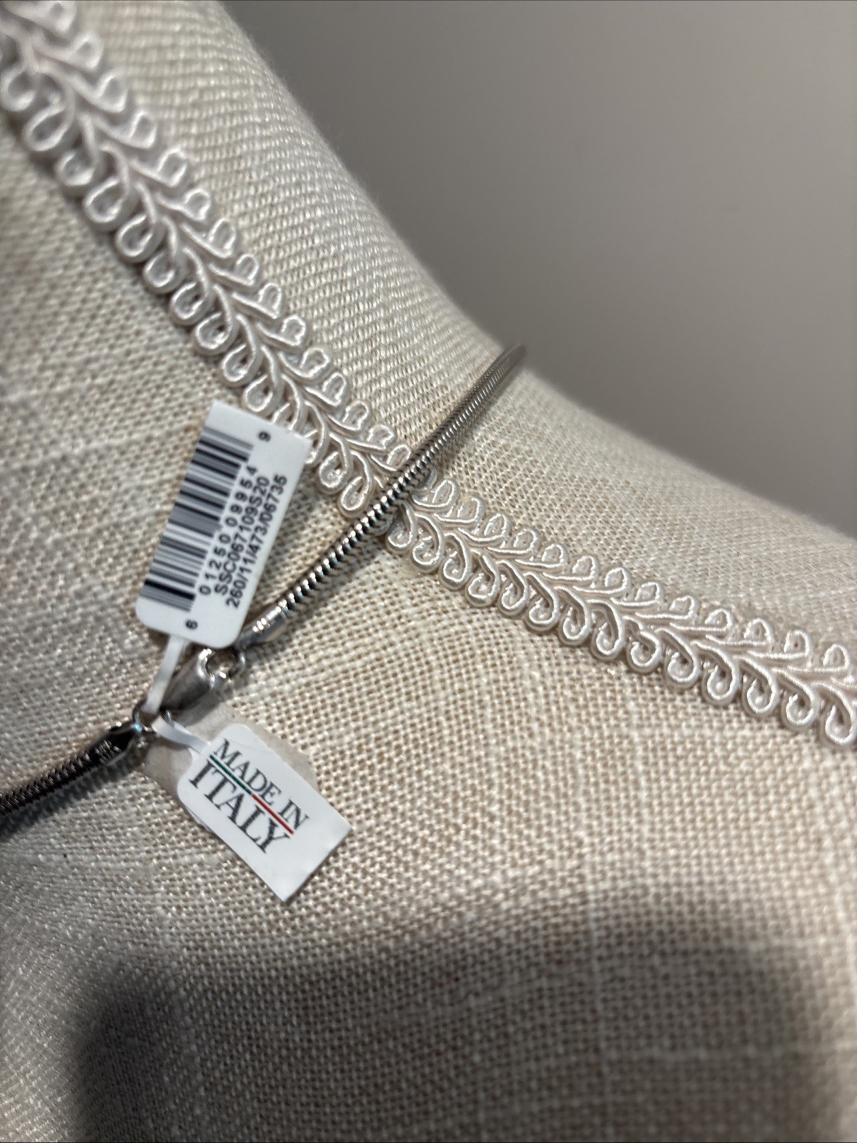 PB Sterling Silver Necklace SS 20”Snake 3mm Originally 300.00 New No Box Read
