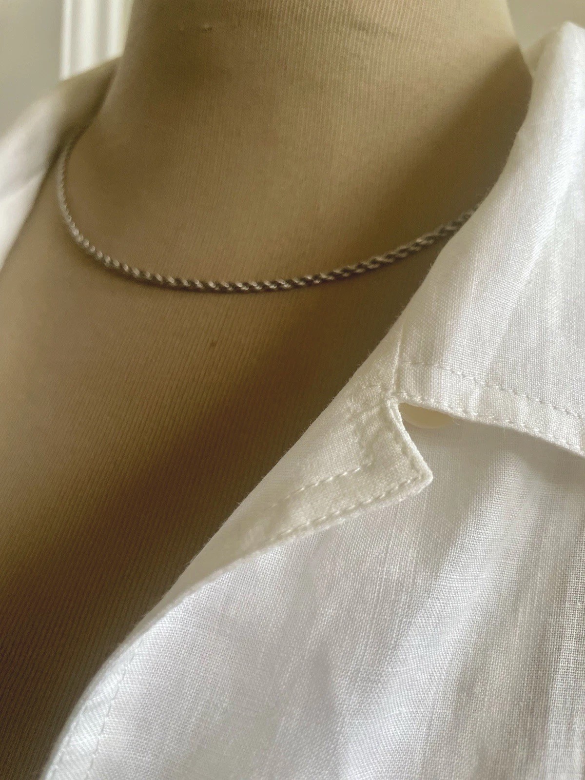 Excellent Michael Anthony 18”L 3mm Solid 14K White Gold Chain Necklace 6.45Grams