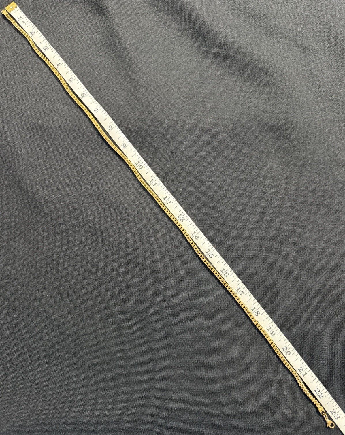 18k Yellow Gold Filled 22″ Franco Box Link Chain 4mm New