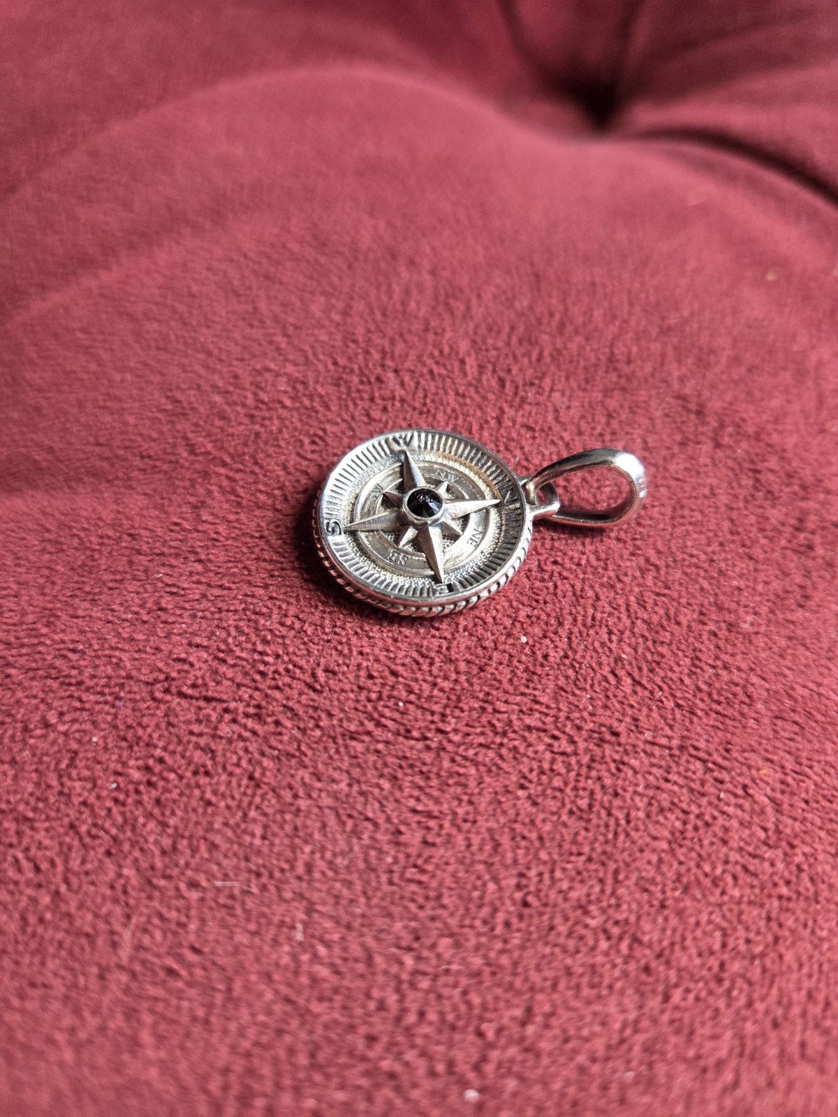 David Yurman Sterling Silver Maritime Compass Amulet