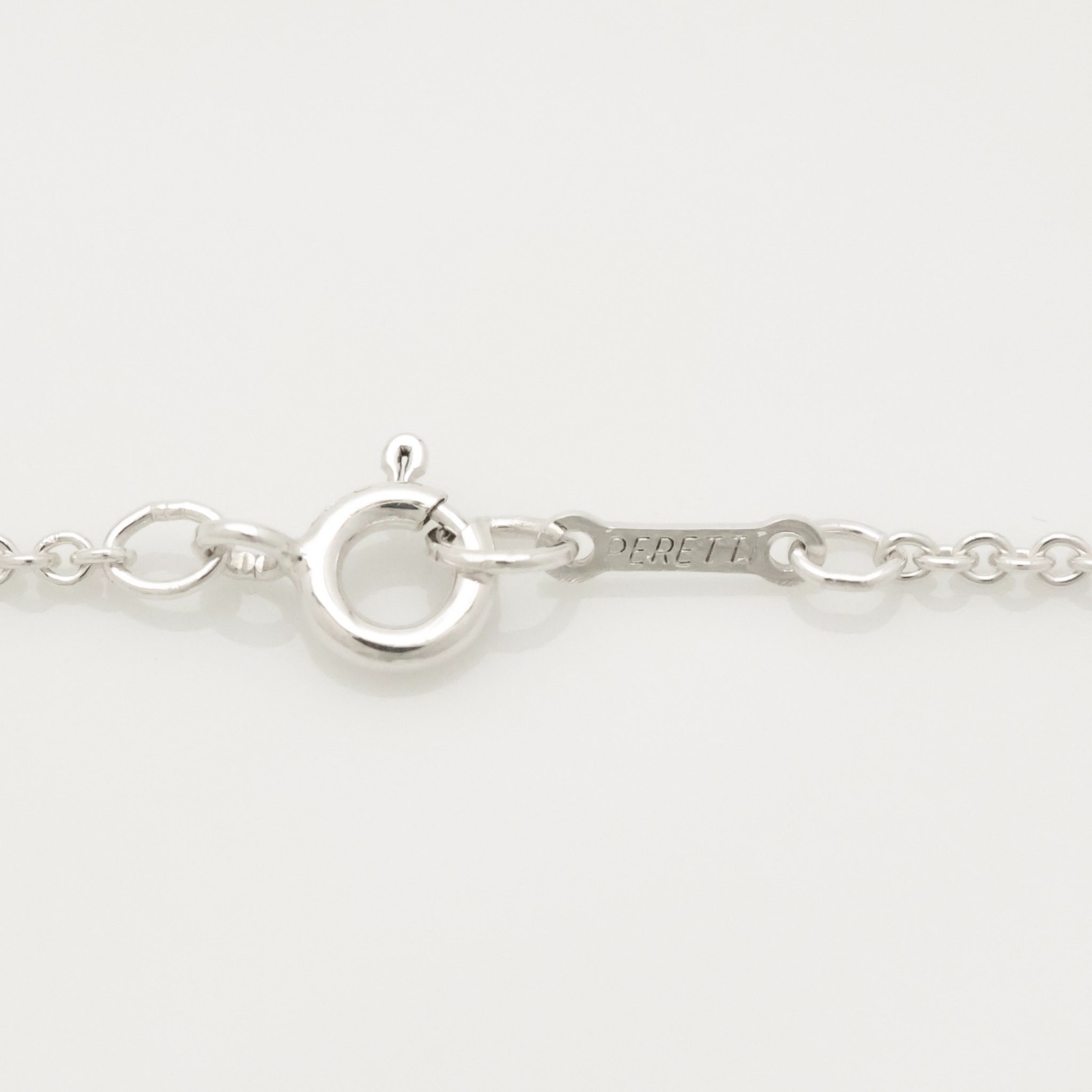 Authentic Tiffany & Co. Peretti Large 20mm Bean Necklace 16″ Silver 925 w/Pouch