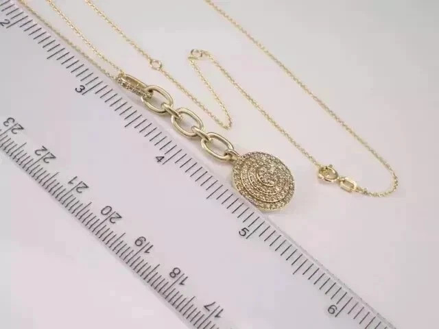 14K Yellow Gold Plated 2Ct Round Cut Lab Grown Diamond Pretty Halo Charm Pendant