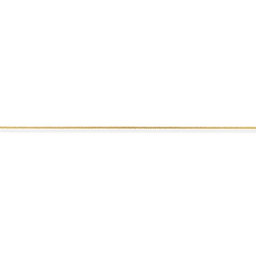9ct Gold Jewelco London Diamond-Cut Curb Pendant Chain Necklace – 0.65mm gauge