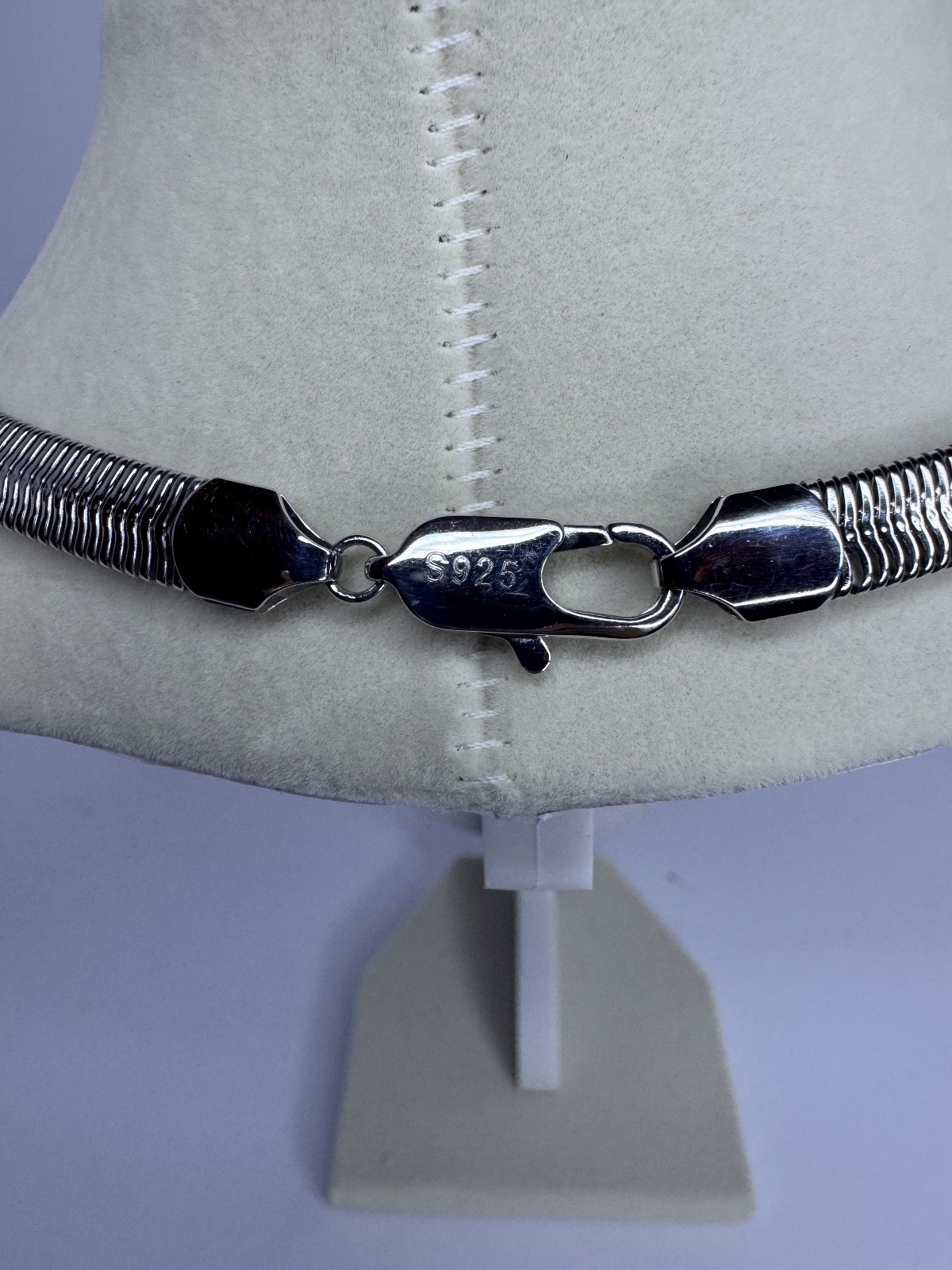 Italy 925 Sterling Silver 8mm Snake Chain Necklace 20.5″ 25g Heavy Unisex