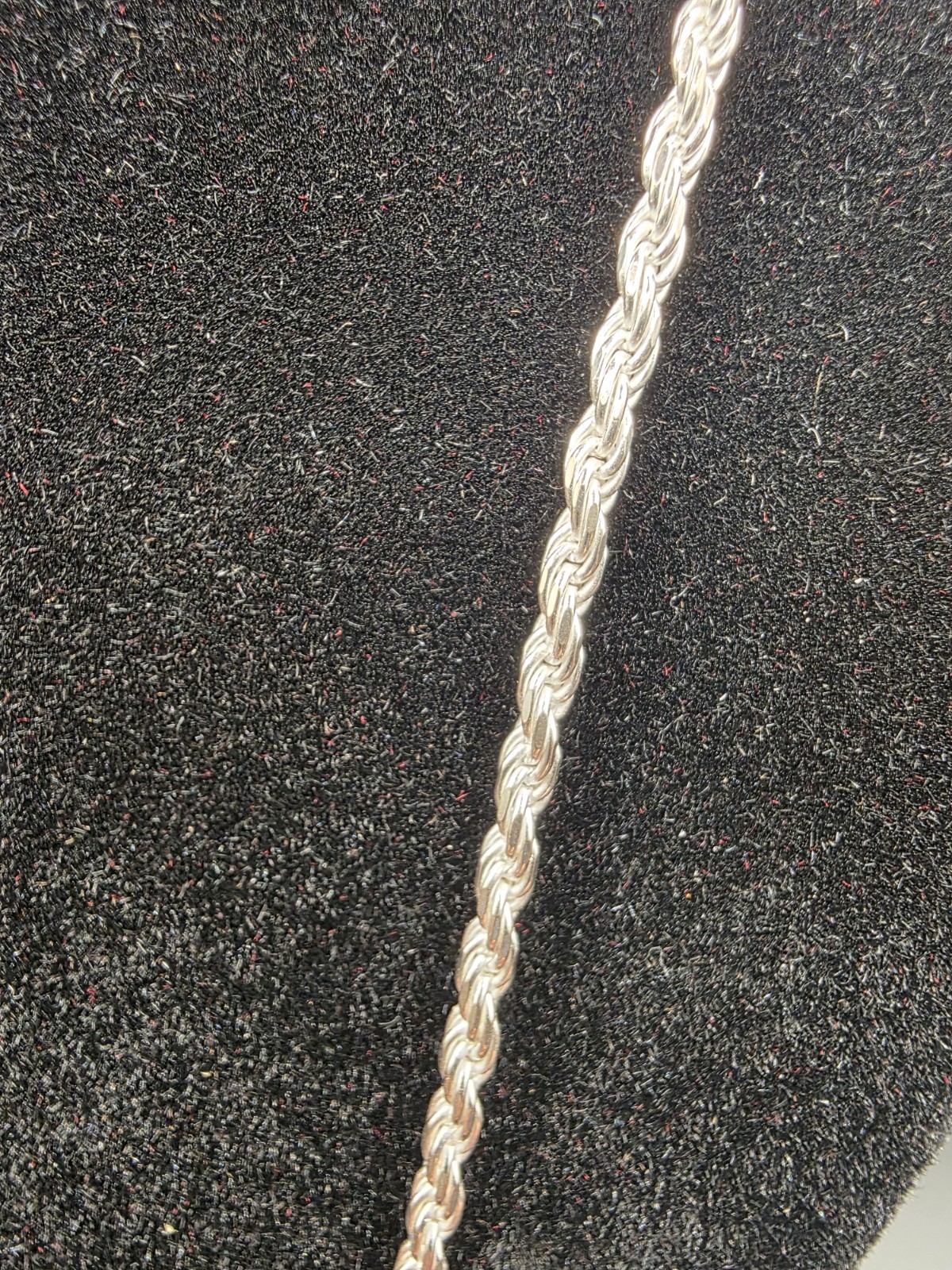 Sterling Silver 22-inch Rope Chain Necklace 11g