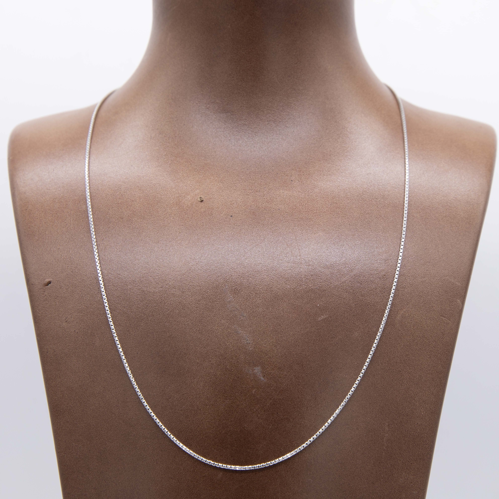 Adjustable 1mm Italian Square Box Chain Sterling Silver 925 Up to 24″