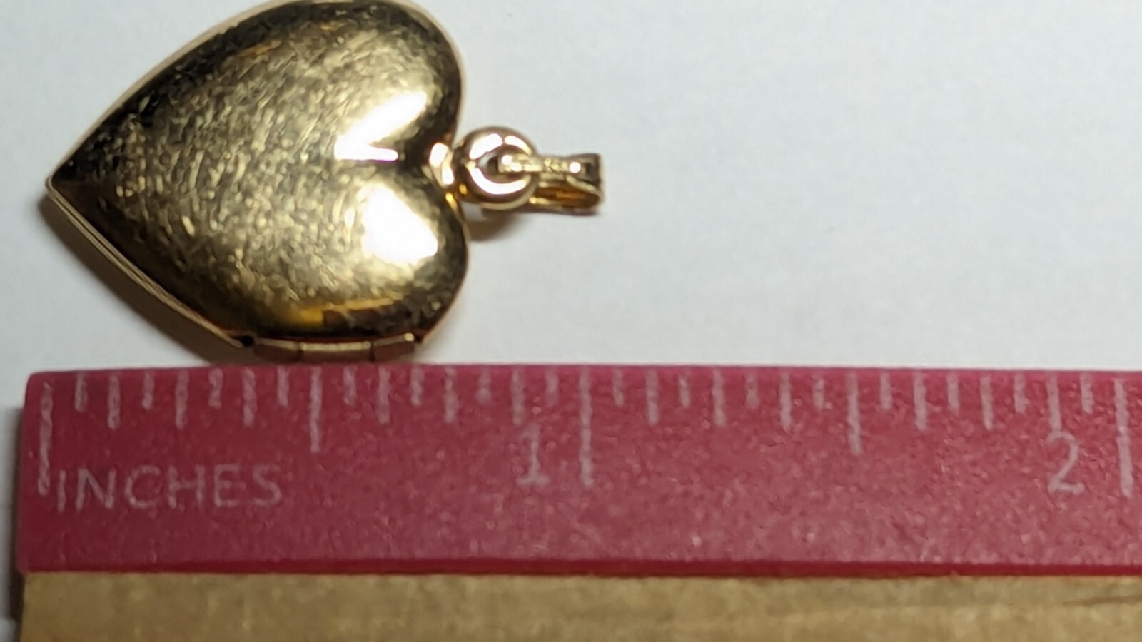 VINTAGE 14K YELLOW GOLD HEART PHOTO LOCKET ROSE HALLMARKED SIGNED 14K TK TRU-KAY