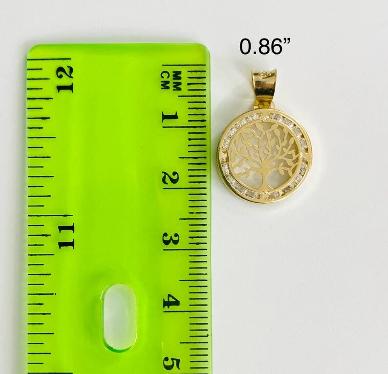 10K Yellow Gold Tree of Life Pendant /10K Dije de Oro Arbol de la Vida – GP90