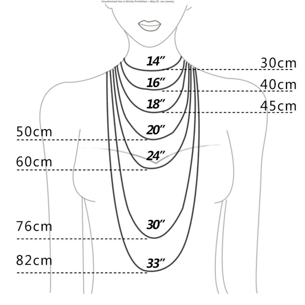 Real 925 Sterling Silver Necklace 4mm Popcorn Link Chain Necklace 27.5inch