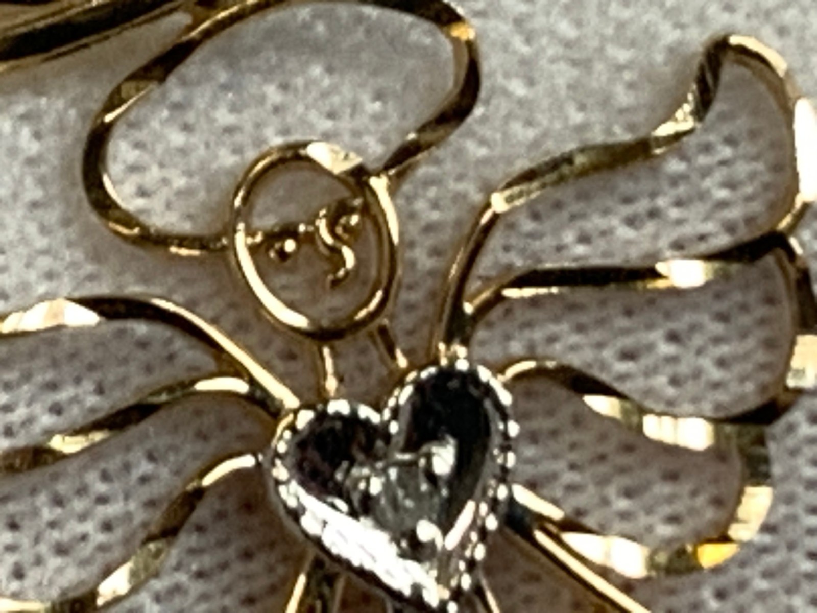 14K Yellow & White Gold Angel Charm .61g Fine Jewelry Michael Anthony Pendant