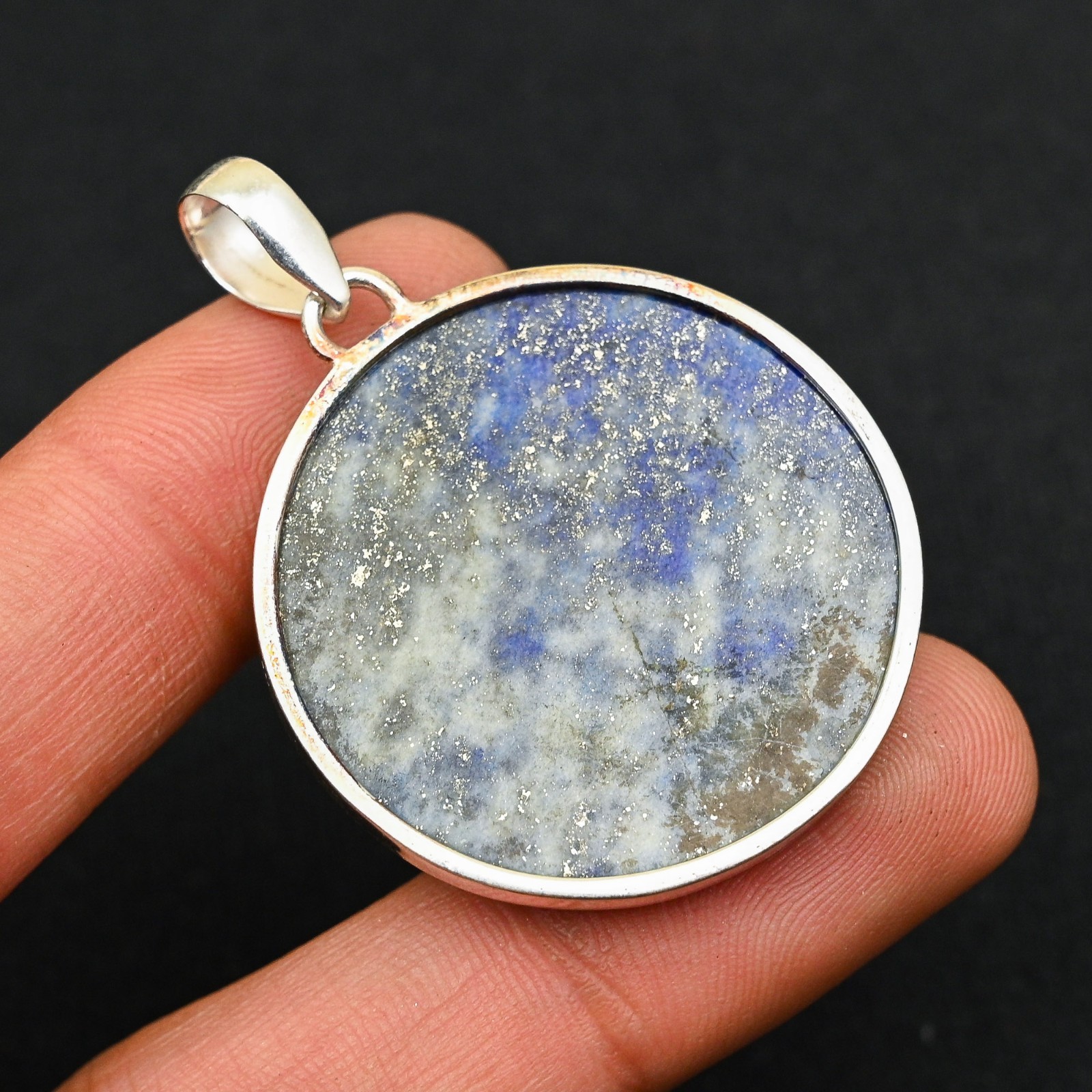 Lapis Lazuli Gemstone 925 Sterling Silver Handmade Pendant Jewelry Gift For Her