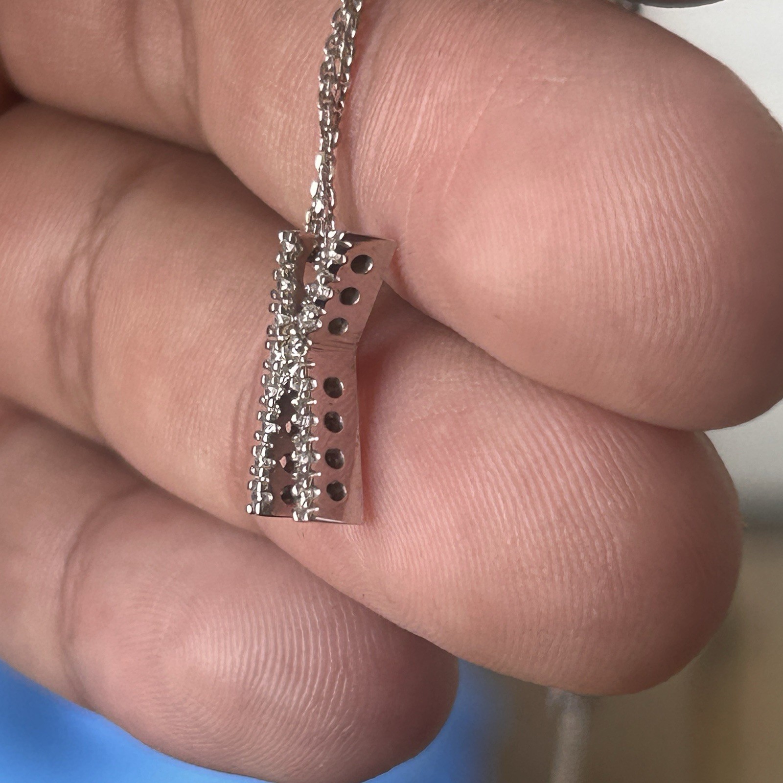 Solid 14K Yellow Gold Initial K Pendant Necklace 2 Grams Fine Jewelry Authentic