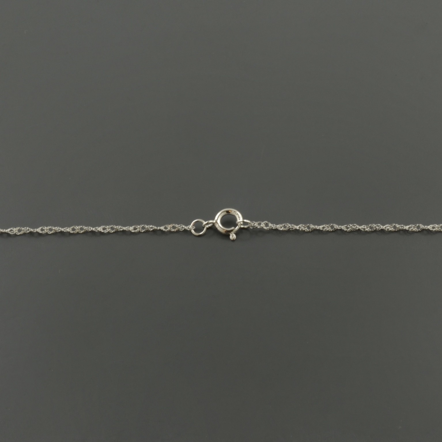 10K WHITE GOLD .7mm SINGAPORE 18 OR 20 INCH PENDANT CHAIN NECKLACE