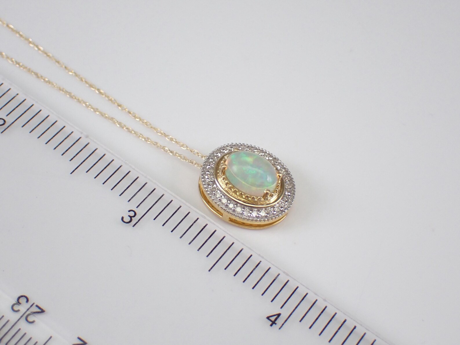2 Ct Oval Lab Created Fire Opal Halo Pendant Necklace 14K Yellow Gold Plated