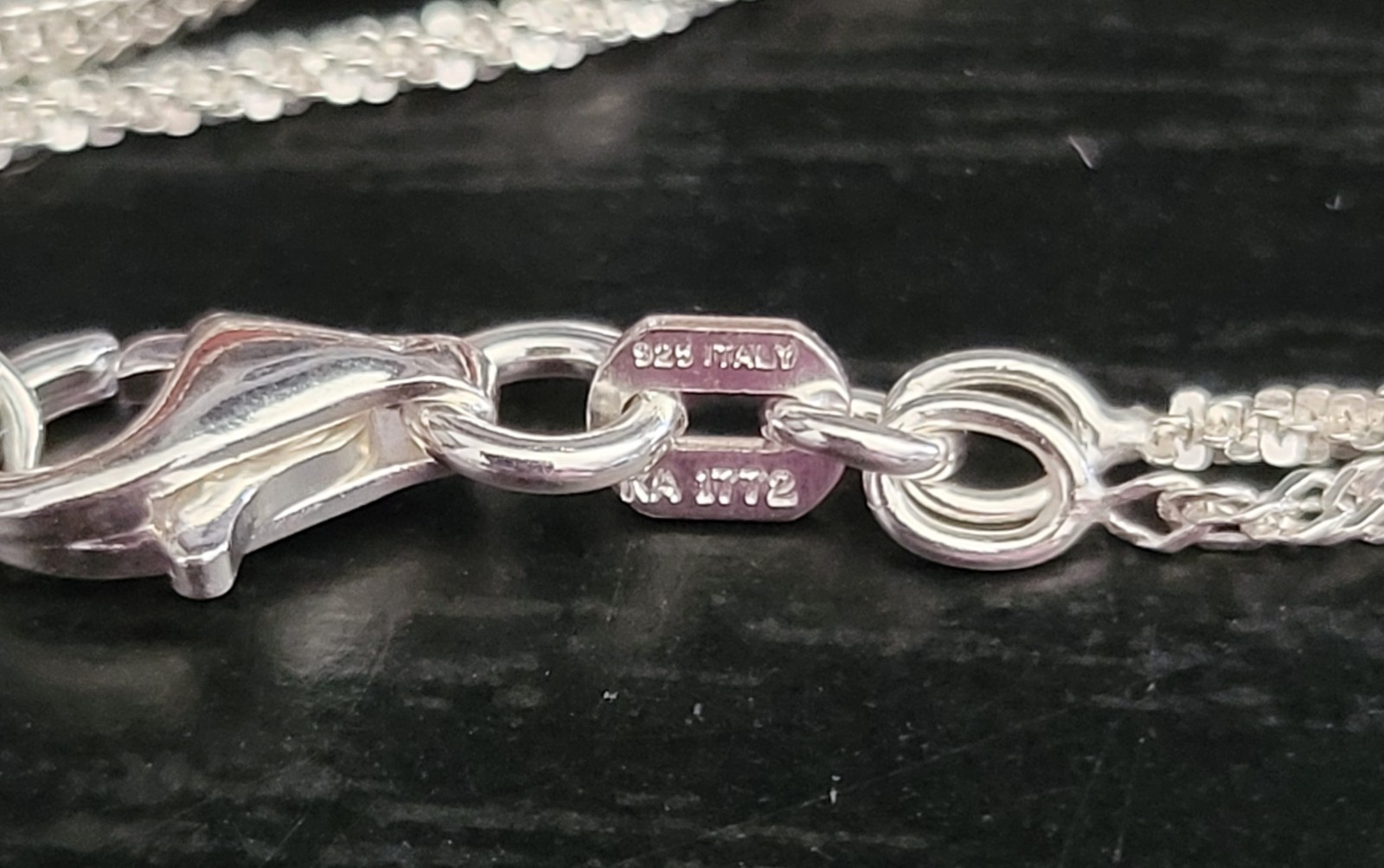 JTV Sterling Statements Silver Multi 2 Strand Layered Station Necklace ~ 20″