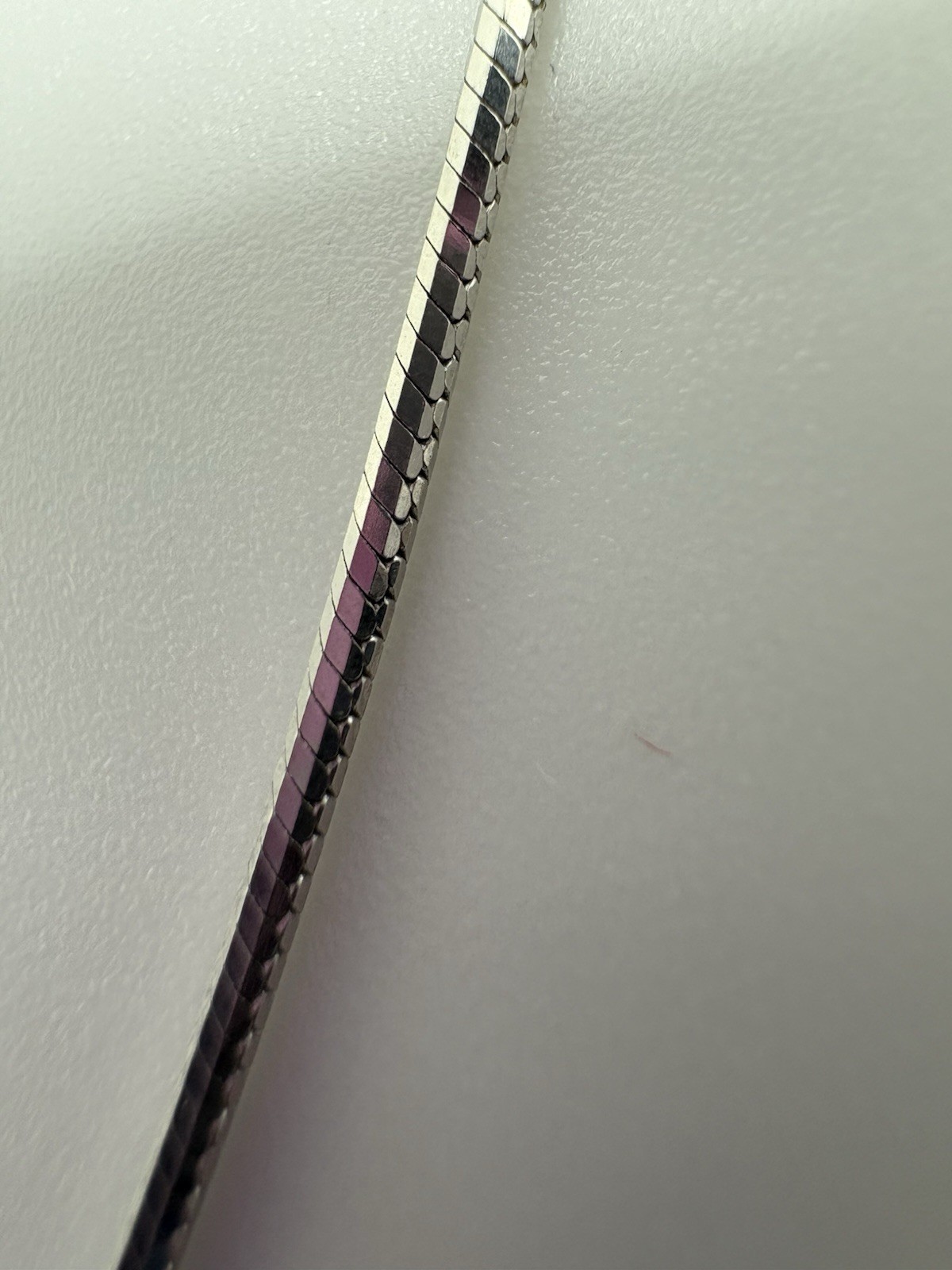 Anklet Sterling Silver Snake Chain 10” Diamond Cut 925 Italy 2.25g Bracelet