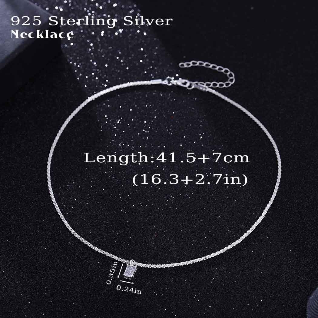 925 Sterling Silver Layered Necklace for Women Waterproof Cross Pendant Nec – 01
