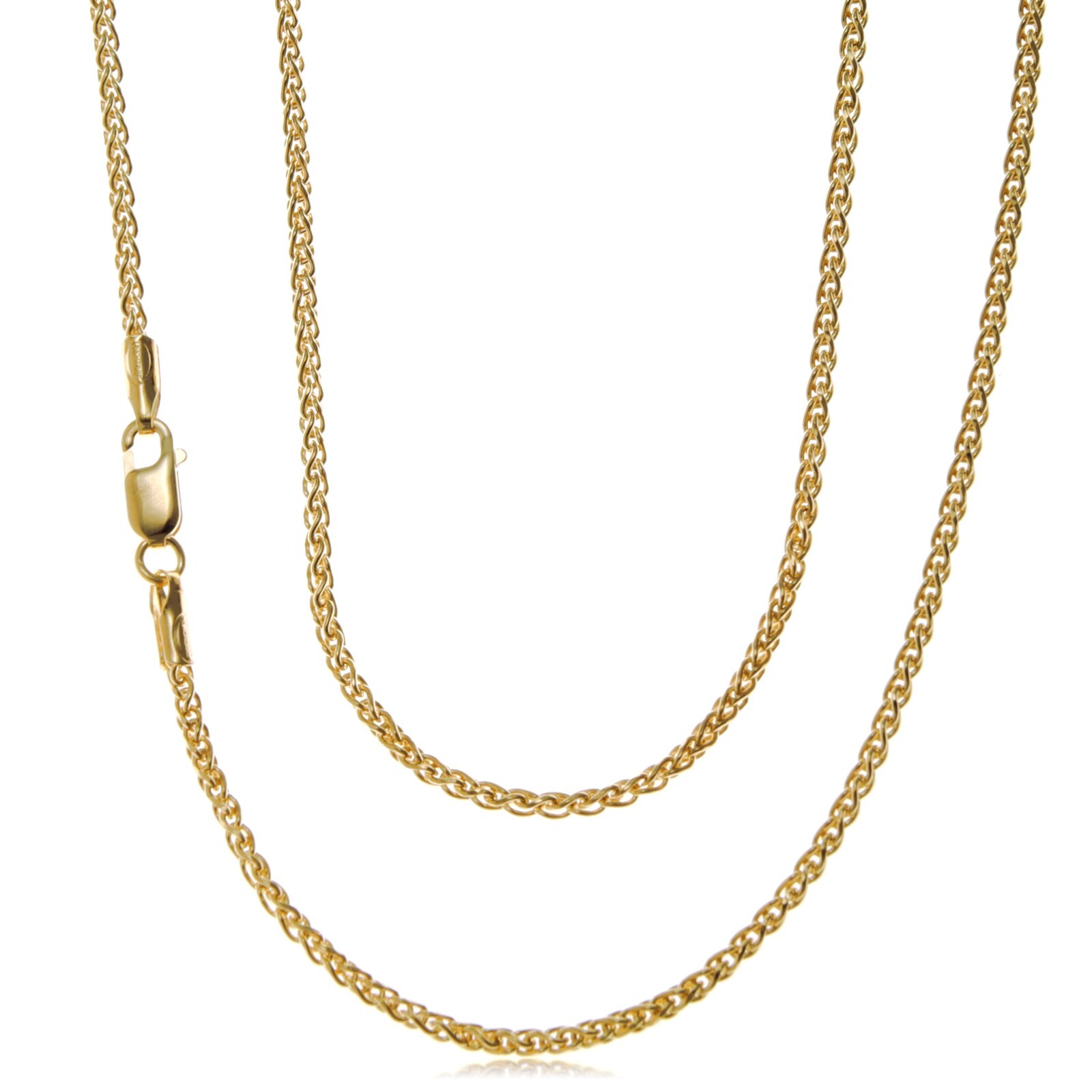 9ct Yellow Gold Rope Chain Necklace – 5.7g – 22″ (22cm) – Width 2mm – gift box
