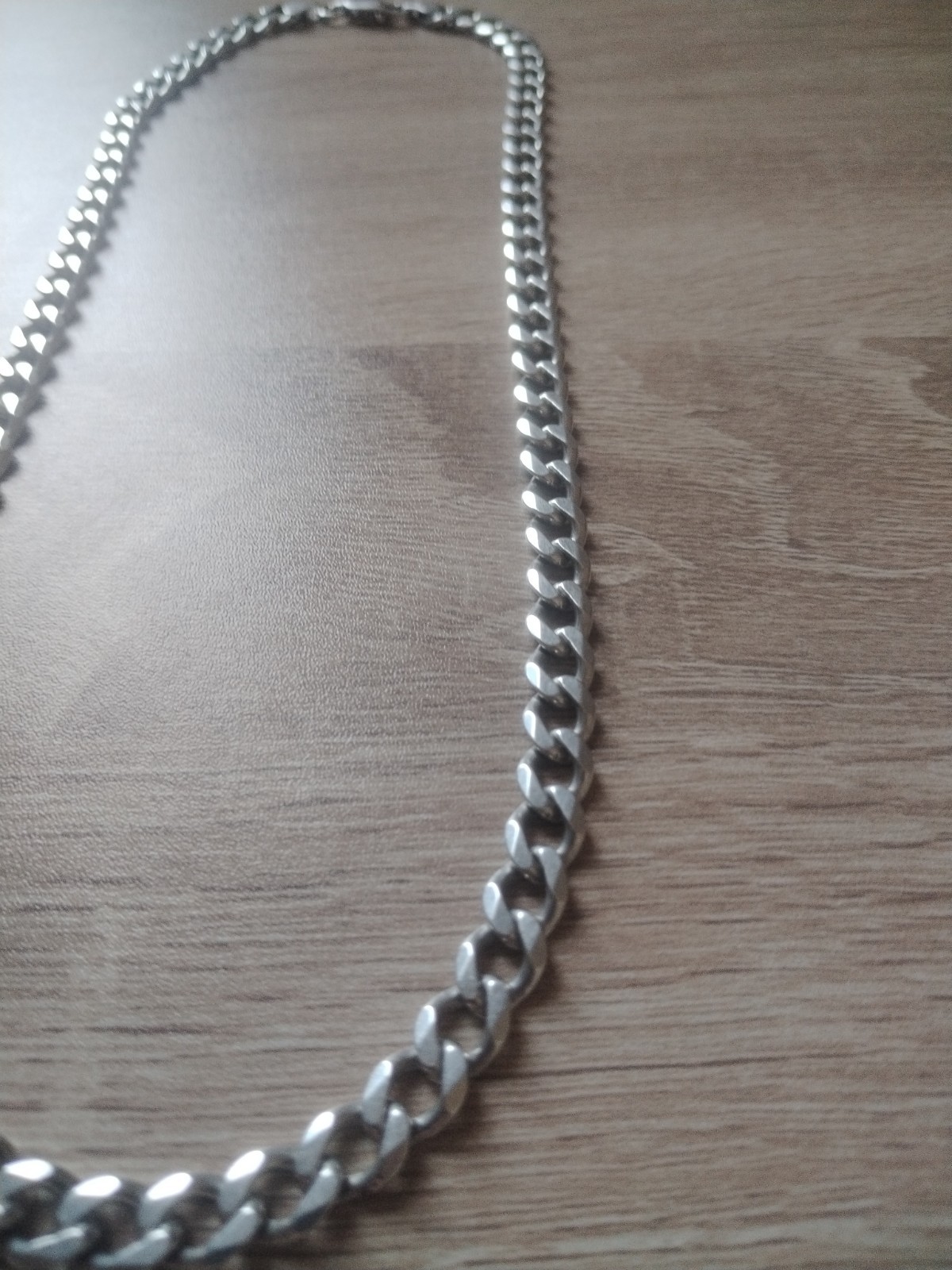 CC 925 Sterling Silver HEAVY 21 inch 53сm 7mm Cuban curb link Chain 48g