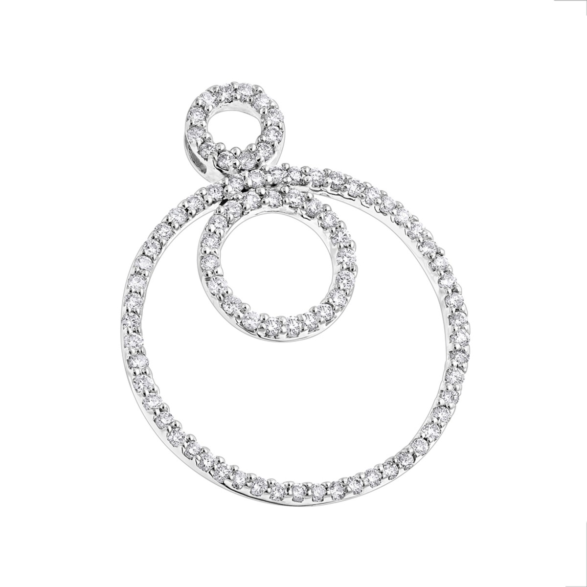 Women’s Multi Circle Diamond Pendant 0.55ct 14K Gold