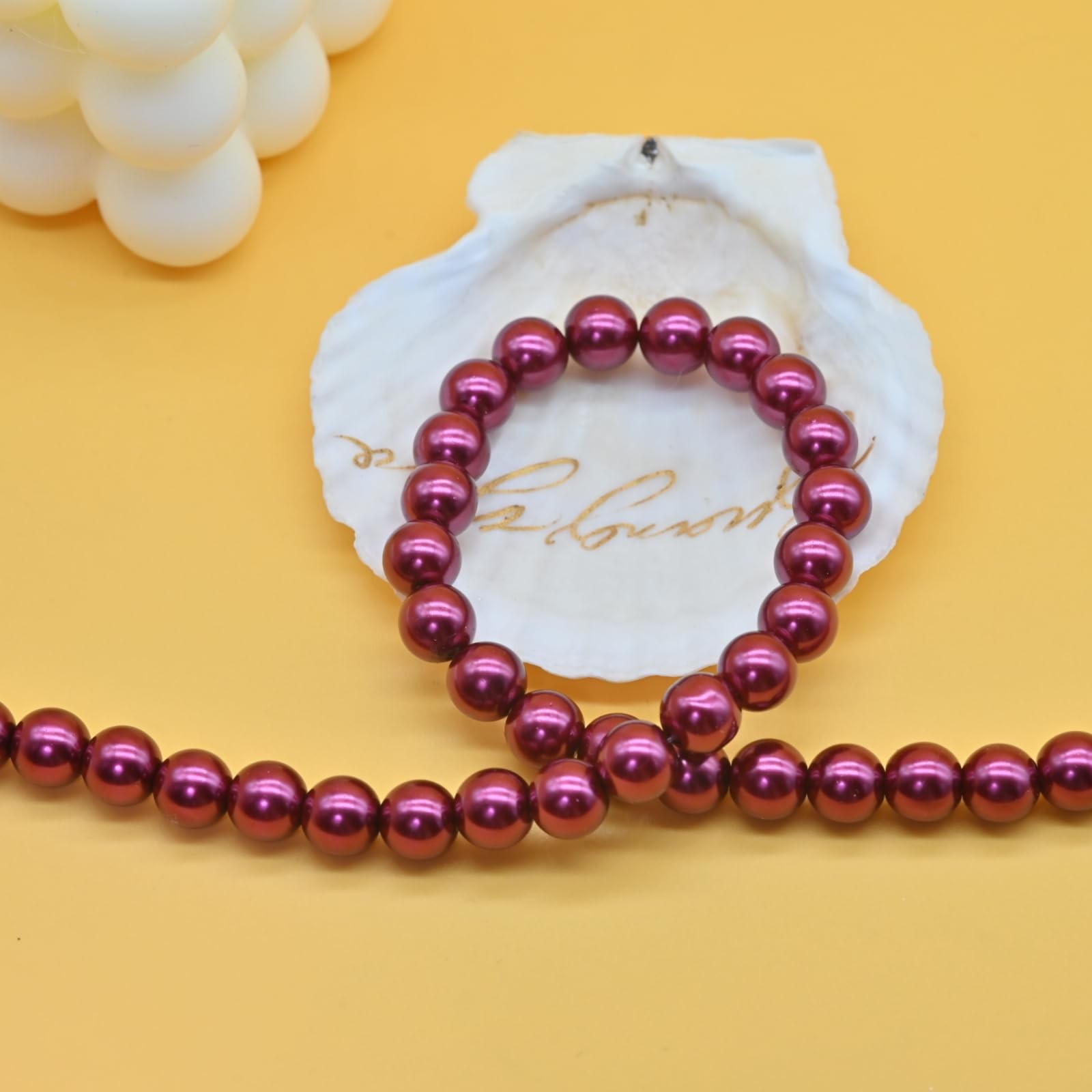 Colorful Mood Choker Baroque Bead Imitation Pearls Necklace, Women, Adults – 02