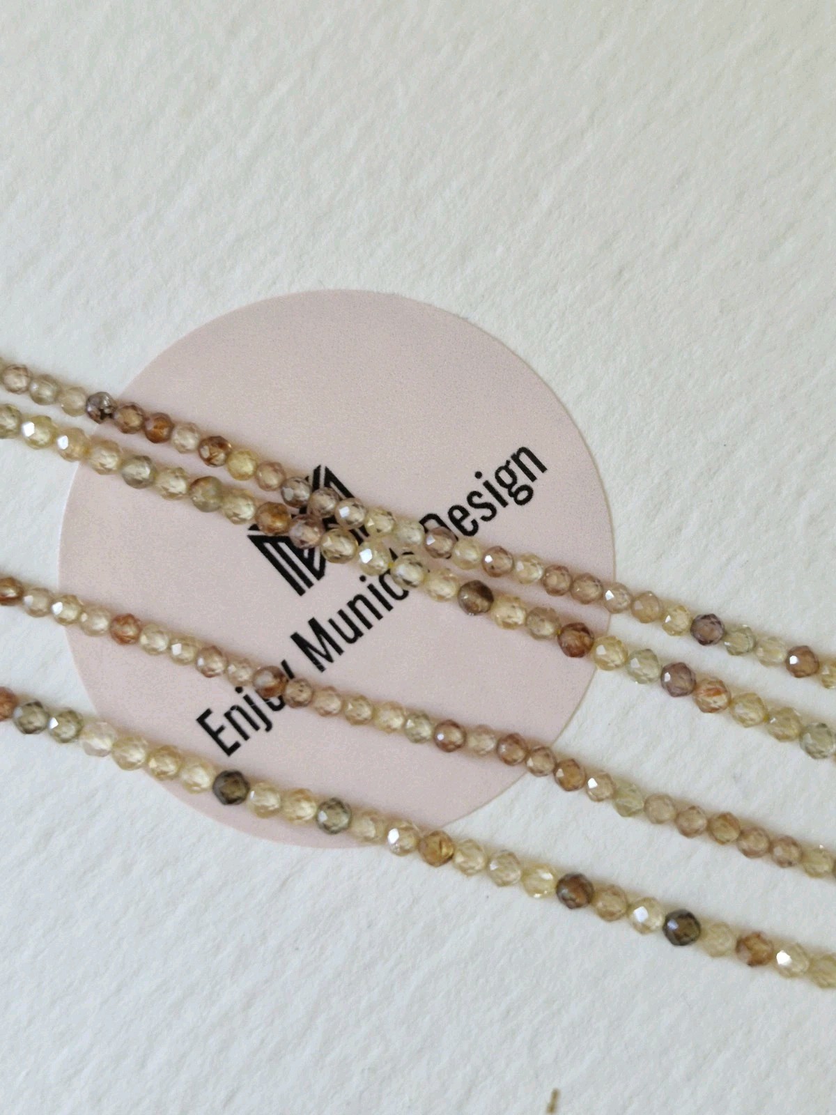Natural ZIRCON Necklace 70cm With Akoya Pearls CROSS Removable.
